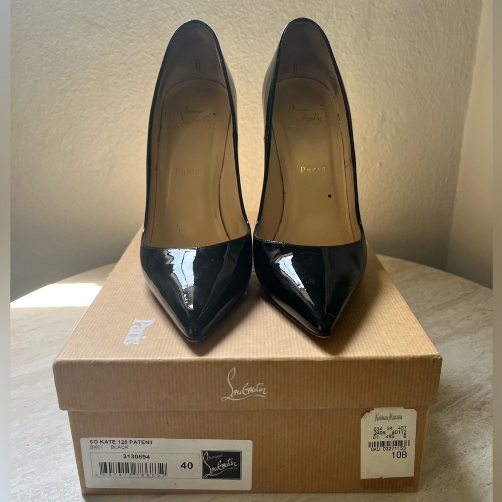 Christian Louboutin Black Patent Heels